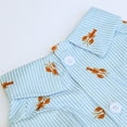 thumbnail image 3 of Tangpan Stripes Tropical Print Pet Dog Shirt Puppy Summer Hawaiian Beach Polo Shirts Clothes(Blue,XS), 3 of 5