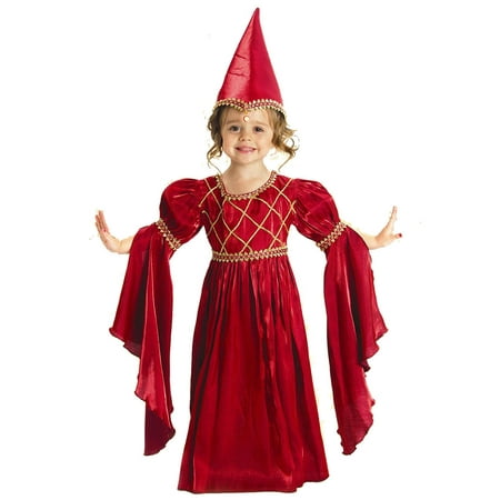 Princess Paradise Merry Maiden Red Ren Faire Girls Costume Dress & Hat Medium 8