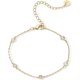 thumbnail image 1 of 14K Gold Plated Beaded Bracelet for Women | Stackable Gold Bead Bracelet |, 1 of 4