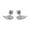 White, variant on Alloy Wing Ear Studs Portable Comfortable for Sensitive Ears Fashion Jewelry Pieces