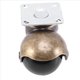thumbnail image 4 of [Paquete de 12] Parte Superior Giratoria Lanzador de Bola Encapuchado Ruedas Bronce Antiguo (1.5 Pulgadas Sin Freno), 4 of 8