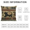 thumbnail image 5 of COMIO Western Rustic Bear Throw Pillows Cover Wild Animal Bear Deer Moose Pillow case Lodge Wildlife Outdoor Cabin Decorative Cushion Pillow Cover for Patio Couch Bedroom, 5 of 5