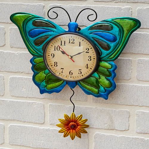 Metal Insect Pendulum Wall ClocksButterfly