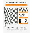 thumbnail image 4 of Single Foldable Security Gate Aluminum Expandable Fence Portable Safety Barrier with Casters Retractable Driveway Gates 360°RollingBarric adeGate MobileBarric adeSafety Barrier Black, 4 of 8