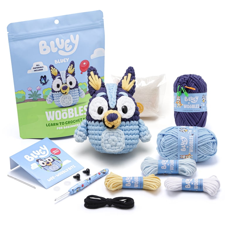 The Woobles Beginner Crochet Amigurumi Kit – Bluey, Learn to