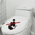 thumbnail image 5 of Warning Decals for Toilet Adhesive No Squatting Toilet Warning Stickers Peel and Stick Bathroom Reminder Signs for Bars, 5 of 8