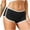 Black, variant on Jgppe Womens Cotton Underwear Boyshorts Stretch Breathable Boxer Briefs Mid Waist Seamless Panties