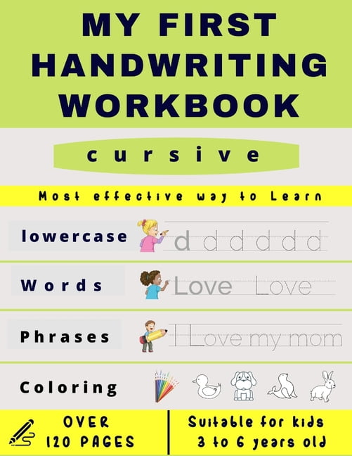 Handwriting Workbook: My First Handwriting Workbook cursive : Preschool ...