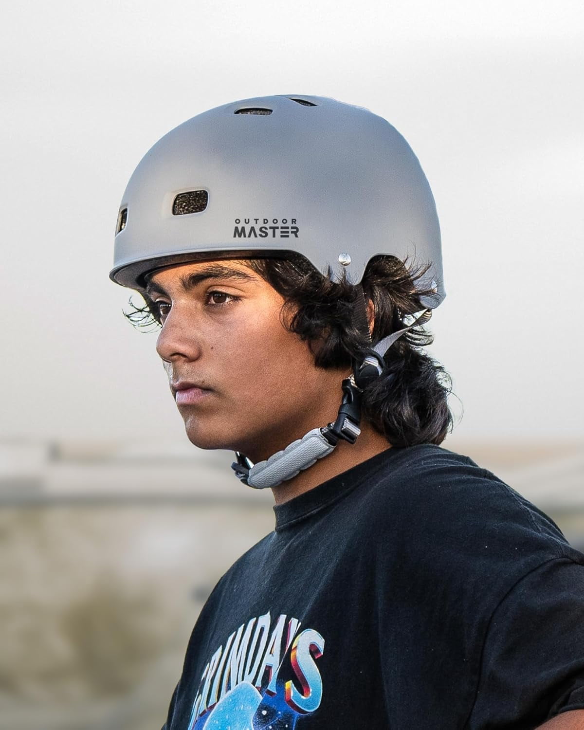OutdoorMaster Skateboard Cycling Helmet, Two Removable Liners Ventilation Safety Bike Helmet for Adults, Youth & Kids