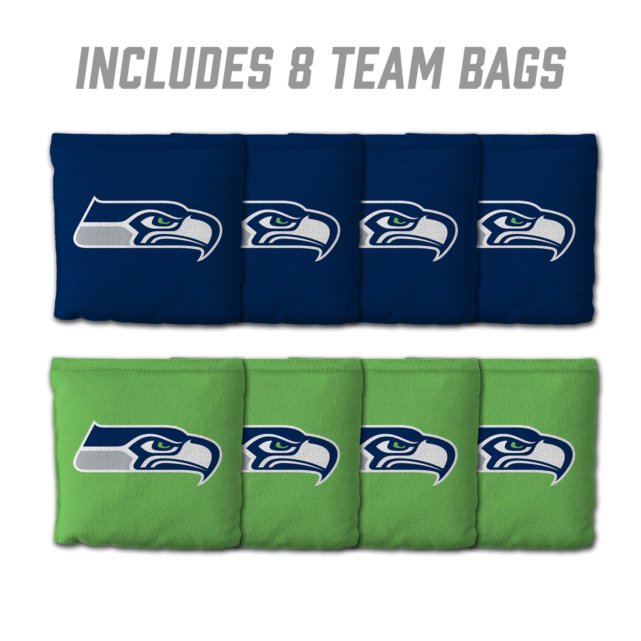 Seattle Seahawks 8pk Licensed Cornhole Bags