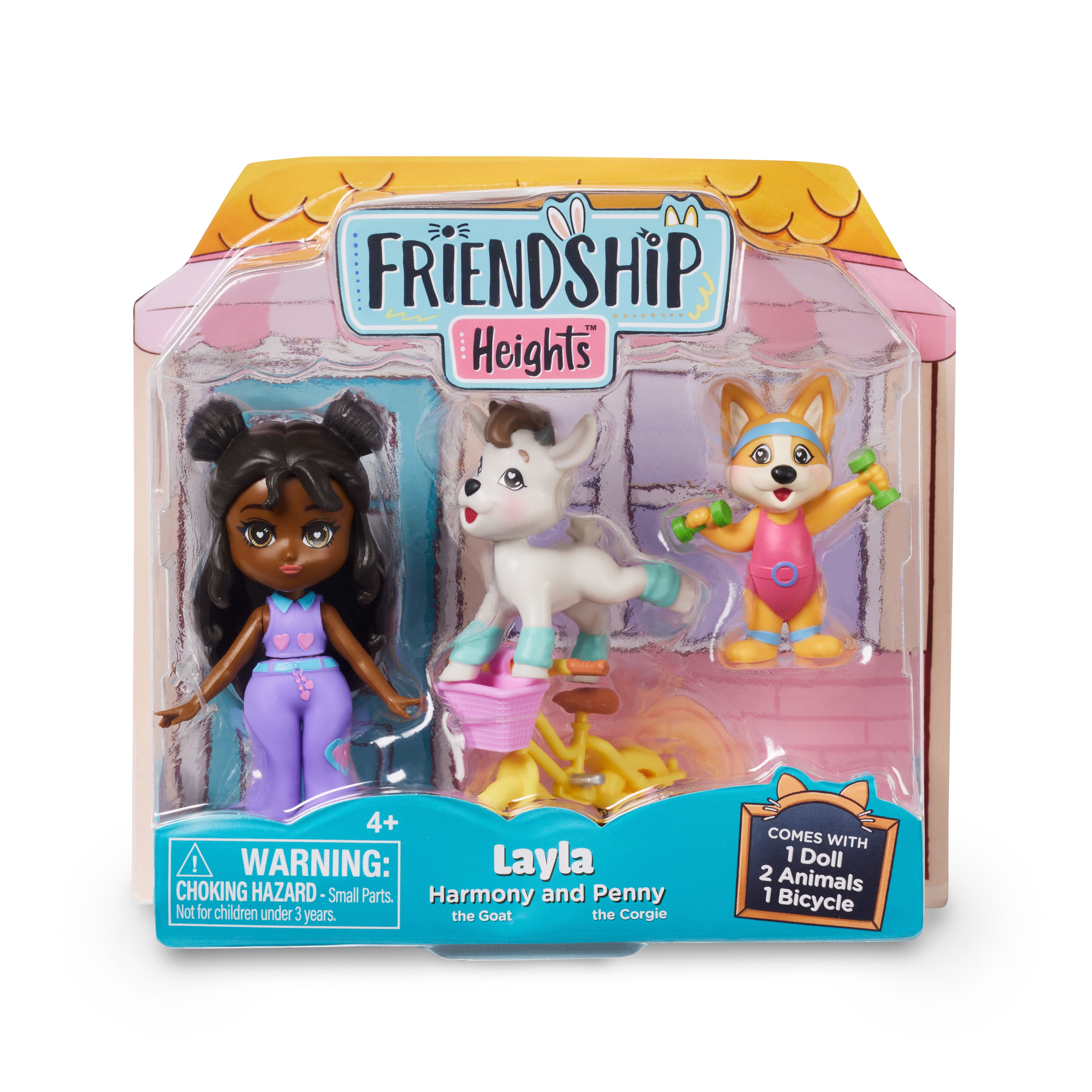Friendship Heights Playset - Layla Doll & Animals Toy Set