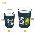 thumbnail image 5 of Kll Avocado In Space1 Waterproof Foldable Laundry Hamper Bucket With Handles For Storage Bin,Kids Room,Home Organizer (Medium), 5 of 8