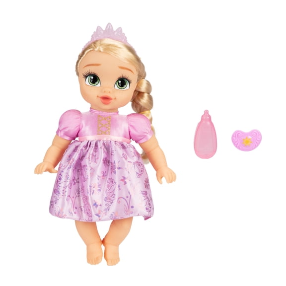 Disney Princess Deluxe Rapunzel Baby Doll with Bottle and Pacifier