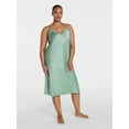 thumbnail image 2 of Joyspun Women’s Satin Midi Chemise, Sizes S-3X, 2 of 6