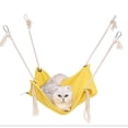 thumbnail image 1 of Summer Pet HangingBreathable Cotton Linen Tassels Hammock for Cats, 1 of 8