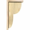 thumbnail image 3 of 6"W x 10"D x 18"H Crestline Rough Sawn Corbel w/Backplate, Douglas Fir, 3 of 9