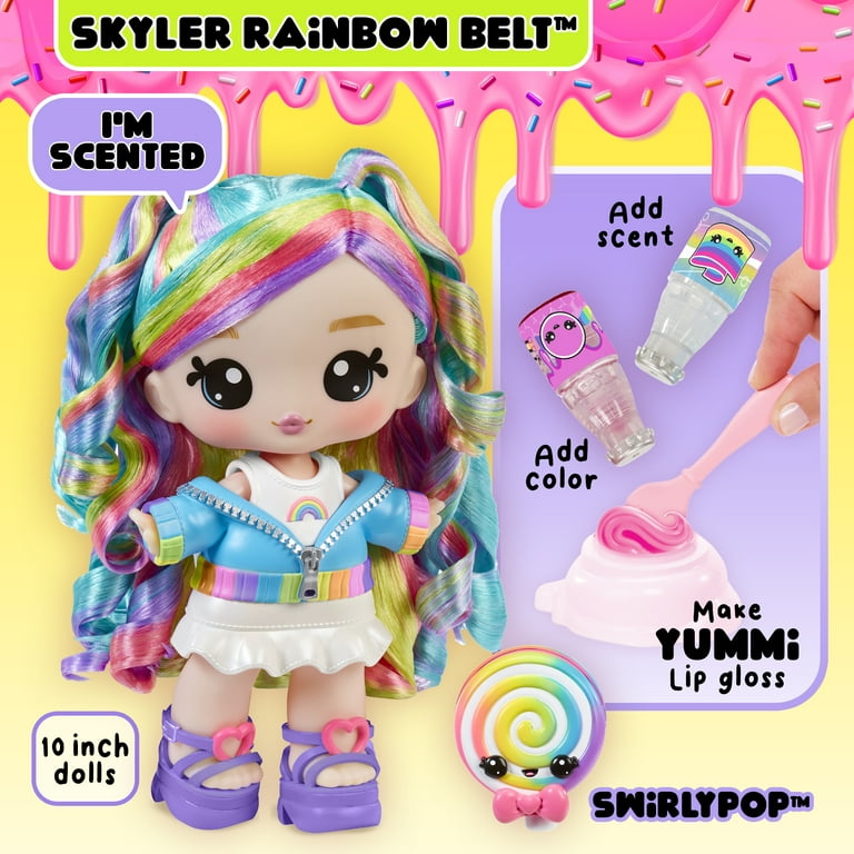 Yummiland, Lip Gloss Doll, Skyler Rainbow Belt, with DIY Lip Gloss