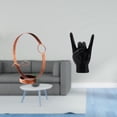 thumbnail image 2 of Exhibidor de botellas de hierro con escultura de mano en forma de roca. Organizador de metal creativo para decoración de apartamentos, dormitorios, 2 of 8