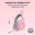 thumbnail image 3 of Auriculares para juegos Razer Kraken Kitty V3 Pro inalámbricos RGB Rosa, 3 of 9
