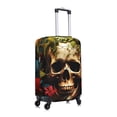 thumbnail image 6 of Cauagu Butterfly Flower Plant Skull Print Travel Luggage Cover,Travel Dust-proof Suitcase Cover Softside Suitcase Protector for 18-32inch,Not Included Suitcase, 6 of 8