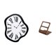 thumbnail image 1 of Reloj de pared de lujo acrílico con diseño distorsionado y caja organizadora de escritorio para oficina, cocina, hotel. Diseño creativo con efecto fun, 1 of 8