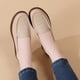 thumbnail image 5 of Xucatan Women's Patent Leather Tassel Loafers, Chunky Sole Slip-On Flat Shoes, Classic British Style Casual Shoes for Women, Plus Size Uniform Shoes Gift, 5 of 8