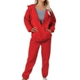thumbnail image 3 of Pyhlmscde Women's Leisure Winter Fleece Plush Suits, 2 Piece Sets for Women, Women Fall Clothes, Loungewear Sets Woman, 3 of 6