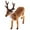 Brown, variant on Christmas Reindeer Figurine Standing Deer Statue Sculpture Christmas Deer Figurine Plastic Deer Ornament Miniature Toy Xmas Desktop Table Centerpiece Decorations,1PC