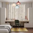 thumbnail image 6 of Curtains 84 Inches Long 2 Panels, Spring Floral Grommets Window Treatment Curtain, Modern Abstract Art Pastoral Thermal Curtains Drapes for Living Room/Bathroom, 6 of 9