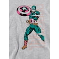 thumbnail image 3 of Captain America Chandail à Capuchon Chiné pour Garçons/filles, 3 of 5