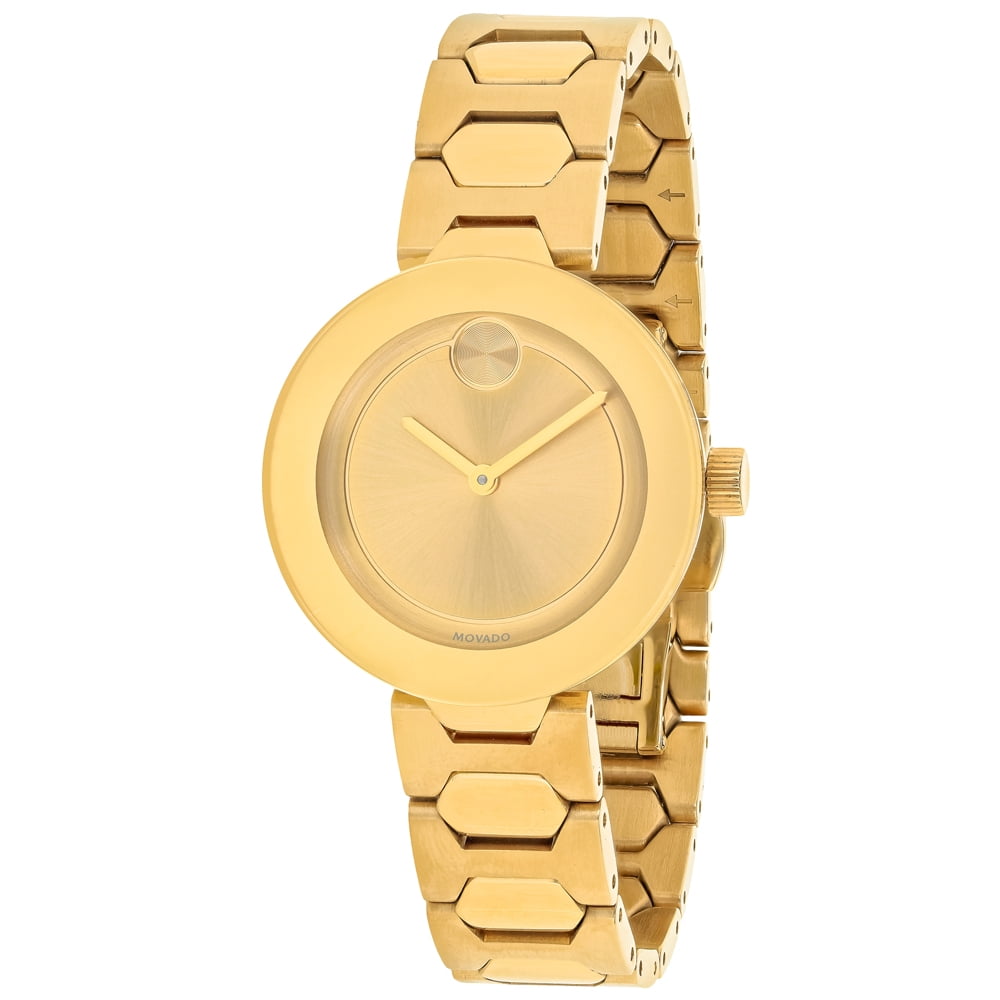 Movado Movado Women's Swiss Bold Gold Stainless Steel Bracelet Watch
