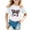Z7181 White, variant on Little Girls Tshirts Kid Cute Graphic Print Crewneck Short Sleeve Tee Summer Casual Tops Clothes Tops For Girls Trendy Size 5-6T,Pink