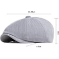 thumbnail image 2 of CoCopeaunts Newsboy Hats for Men Solid Plain Flat Cap Vintage Artist Painter Ivy Hat Octagonal Newsboy Cap Retro Beret Hat, 2 of 7