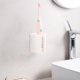 thumbnail image 5 of Estante de pared de plástico blanco para maquinillas de afeitar | Estante adhesivo para baño con ganchos | Organizador multifuncional para afeitadoras y artículos de aseo | Instalación sin taladros, 5 of 6