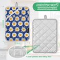 thumbnail image 6 of Yayeee Pot Holders Kitchen Heat Resistant with Pockets 7"x9.8" Cotton Oven Cooking Hot Pads, Elegant Daisy Pattern, 6 of 7