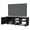 Dark Brown, variant on Xukmct TV Stand for TVs up to 52", Tv Cabinet with Open Shelves and 1 Door, Media Entertainment Center for Living Room, Bedroom, White