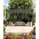 thumbnail image 1 of Pérgola de aluminio de 10x13 pies, pérgola exterior con toldo ajustable, marco reforzado para patio, jardín o terraza, 1 of 7