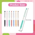 thumbnail image 2 of 1 Pcs Colored Gel Pens,0.5mm Retractable Quick-Dry Fine Point Rollerball Pens,Smooth Writing Pen,Click Pens Colorful Ink Pen,Comfort Grip for Journaling, Note Taking, Doodling, Drawing,Green, 2 of 2