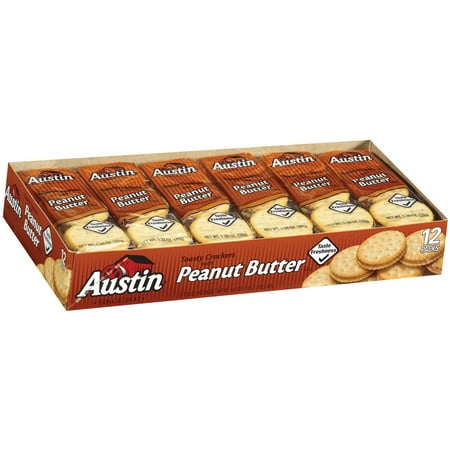 Austin Toasty Crackers with Peanut Butter, 1.38 oz, 27 count