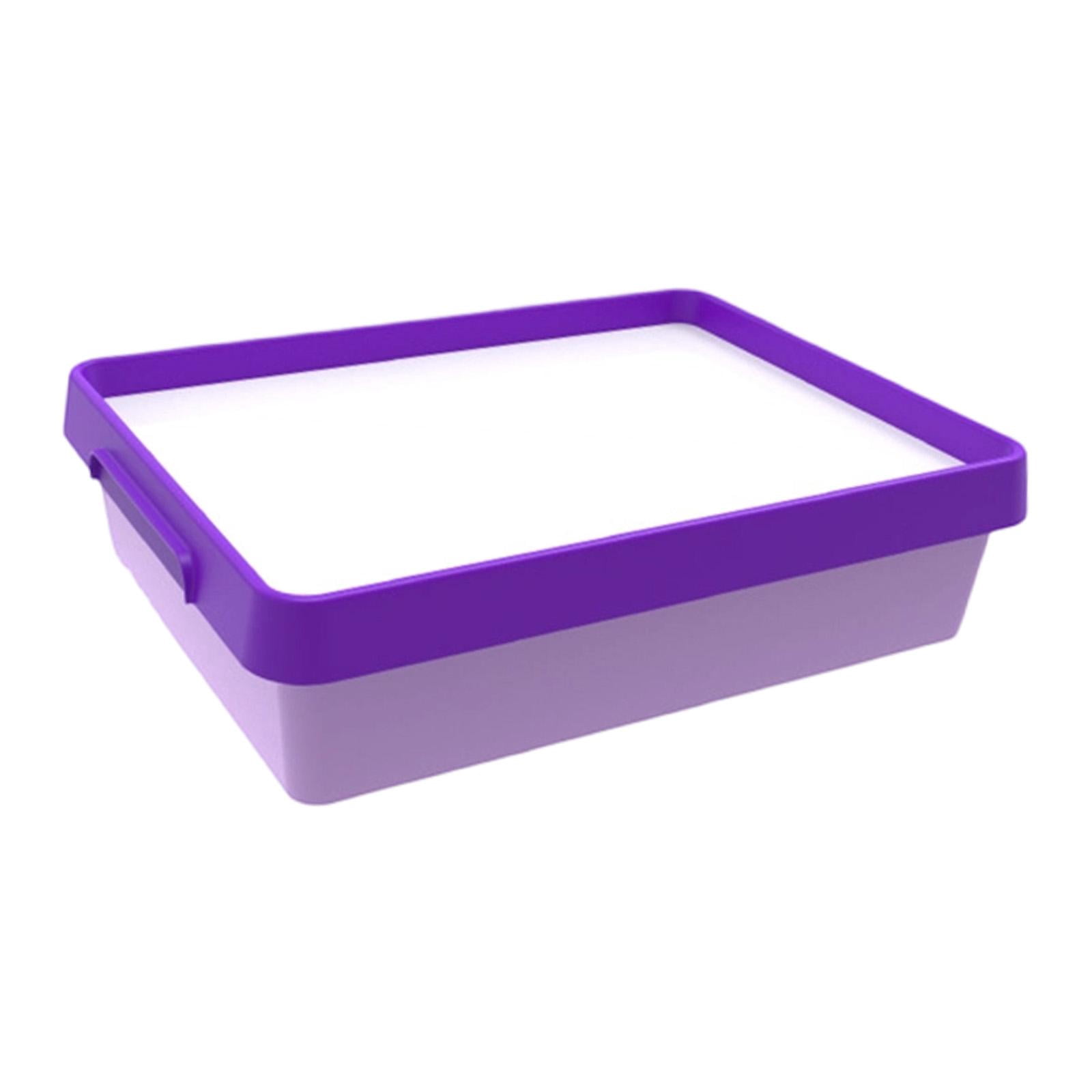 Dualoai Sand Painting Light Box Boys Girls Color Shape Cognition Sensory Light Table Purple
