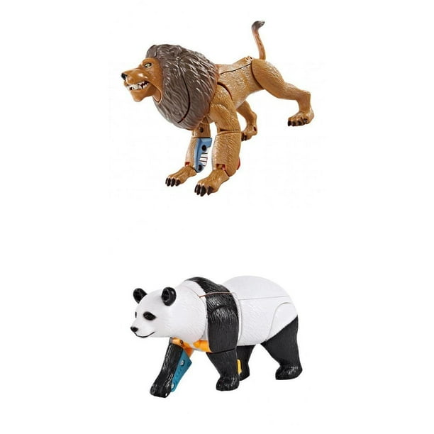 2x Transformación de Animales Transformación Transformación Robot Juguete para Playset