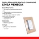 thumbnail image 2 of KIT 2 PLACAS CON 1 APAGADOR SENCILLO CHAMPAGNE Sanelec VENECIA 4555, 2 of 5