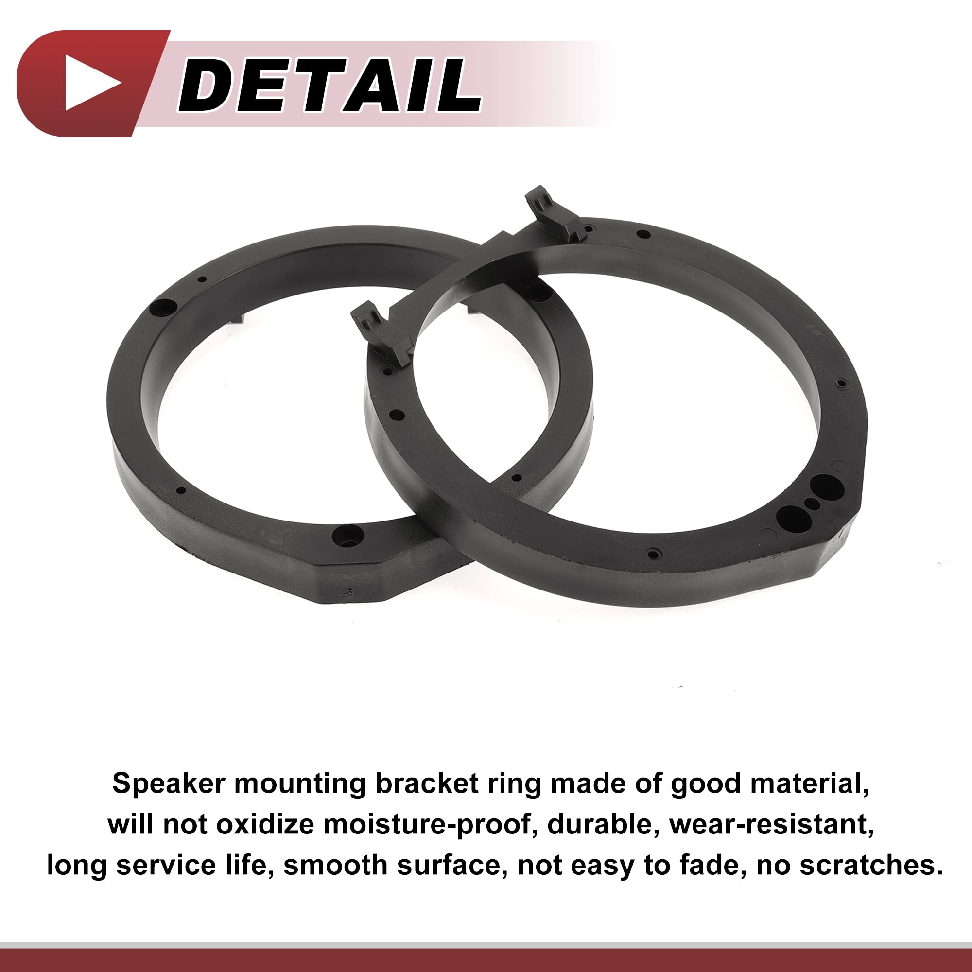 Unique Bargains 2 Set Audio Speaker Spacer Ring for Honda Accord 2003-2007 Front Door