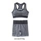 thumbnail image 5 of Minnieouse Conjunto de pantalones cortos con sujetador deportivo elástico, ropa interior de copa 3/4, traje de Yoga con correas anchas Camisetas sin mangas Negro, 5 of 6