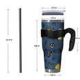 thumbnail image 4 of 40oz Tumbler,Halloween Moonlit Scene Pattern Insulated Tumblers with Removable Handle,Stainless Steel Double Vacuum Coffee Tumbler Cup with Straw for Home,Office,Travel,Party, 4 of 5