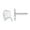 State - Alaska, variant on Diamond2Deal 14k White Gold Washington State Earrings for Women (L- 0.2 in, W-0.35 in)