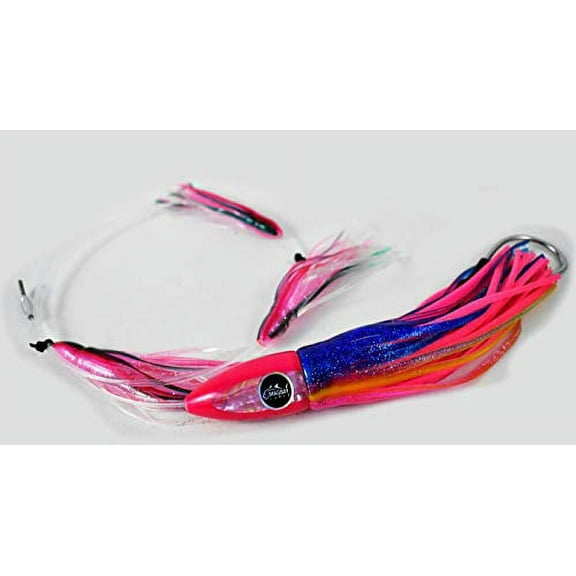Tuna Bullet Daisy Chain: Mahi Fishing Lure Tuna Mahi Wahoo Marlin (Pink)