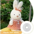 thumbnail image 6 of 40 Sets Joints Bulk 20mm/0.79" Craft Joint White Bear Making Joint Figure Stuffed Animal Joints Plastic Safety Joints Making Accessories for Crochet Stuffed Limbs and Arms Joints, 6 of 6