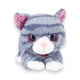 thumbnail image 1 of Gatito De Peluche Adorable Estirado Gris con Rayas Azules, 1 of 5