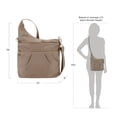 thumbnail image 3 of Travelon Anti-theft Signature 3 Compartment Cross Body Bag, Sable, 3 of 8